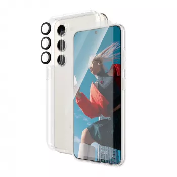 PanzerGlass ® 3-in-1 rinkinys Samsung Galaxy S24 | Ultra-Wide Fit su EasyAligner