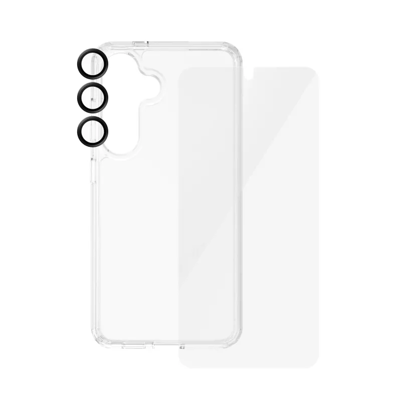 PanzerGlass ® 3-in-1 rinkinys Samsung Galaxy S24 | Ultra-Wide Fit su EasyAligner