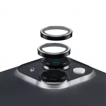 PanzerGlass ® Hoops® apsauga fotoaparatų lęšiams, juoda, iPhone 15 | 15 Plus