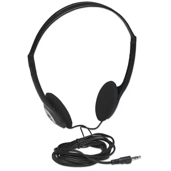 Ausinės MANHATTAN Stereo 3,5 mm juodos