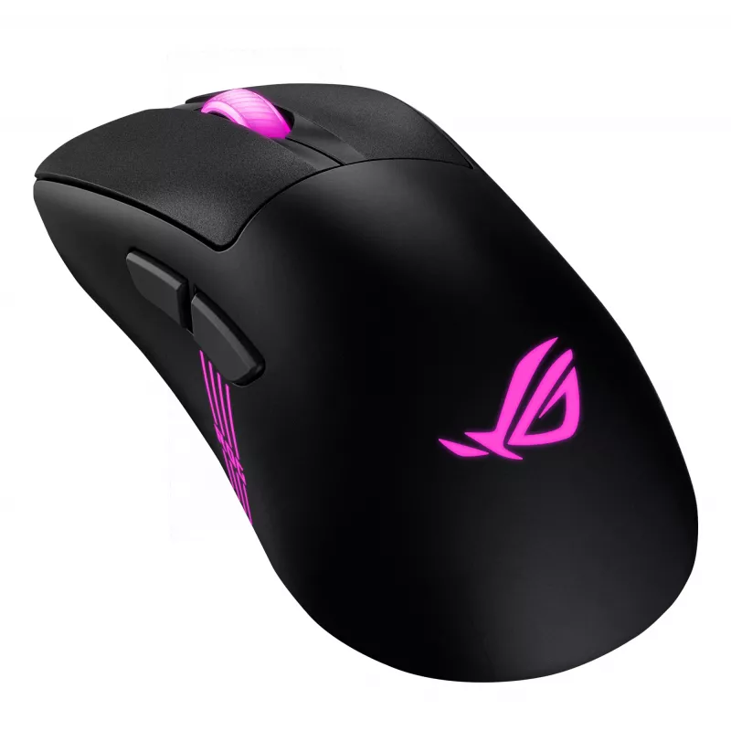ASUS ROG Keris II Origin BLK pelė žaidimams, dešinei rankai, RF belaidis + Bluetooth + USB Type-A, optinė, 42000 DPI