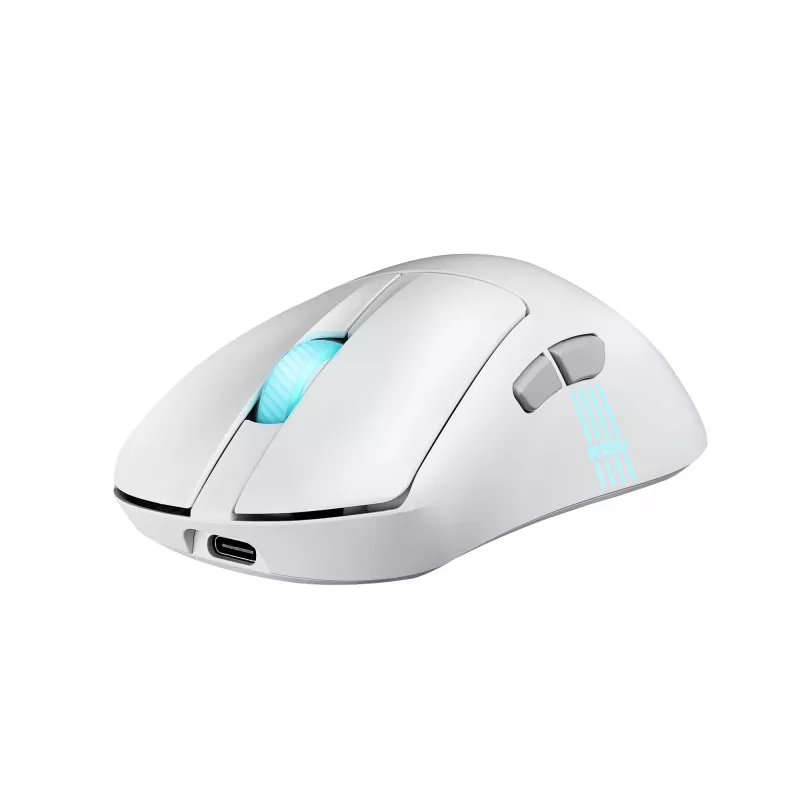 ASUS ROG Keris II Origin WHT pelė žaidimams Dešinei rankai RF Wireless + Bluetooth + USB Type-A Optinė 42000 DPI