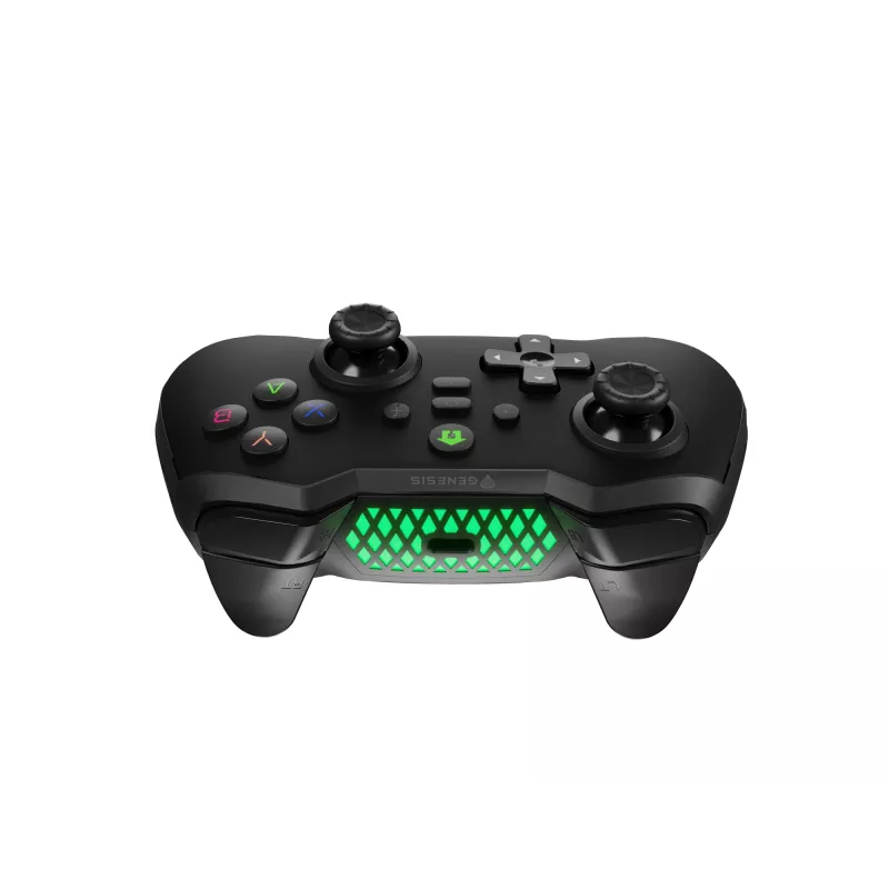 GENESIS Mangan 400 Black Bluetooth žaidimų pultas Analoginis / Skaitmeninis Android, MAC, Nintendo Switch, PC, iOS