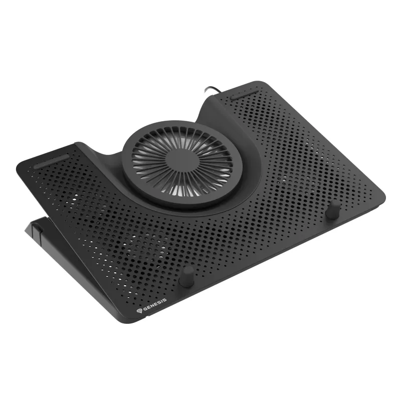 GENESIS Oxid 550 aušintuvas nešiojamam kompiuteriui 43,9 cm (17,3 colio) 2800 aps./min. Juodas