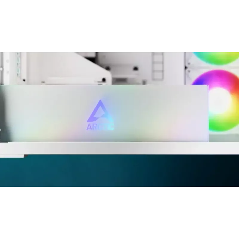 ARCTIC Xtender VG (balta) Premium E-ATX kompiuterio korpusas su vertikaliu GPU montavimu