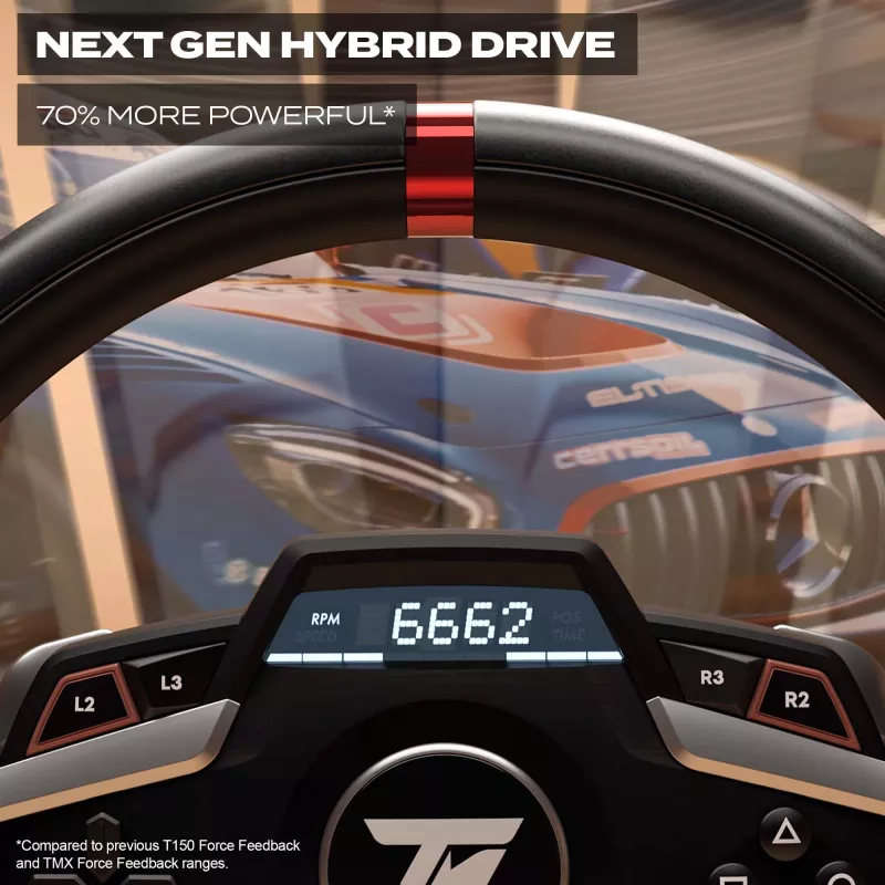 Thrustmaster T248 juodas lenktynių vairas su pedalais, PC, PlayStation 4, PlayStation 5