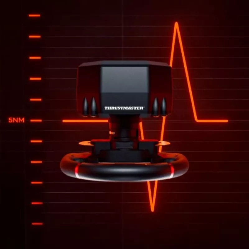 Thrustmaster T598 Black, Red USB vairas + pedalai Analogue / Digital PC, PlayStation 4, PlayStation 5