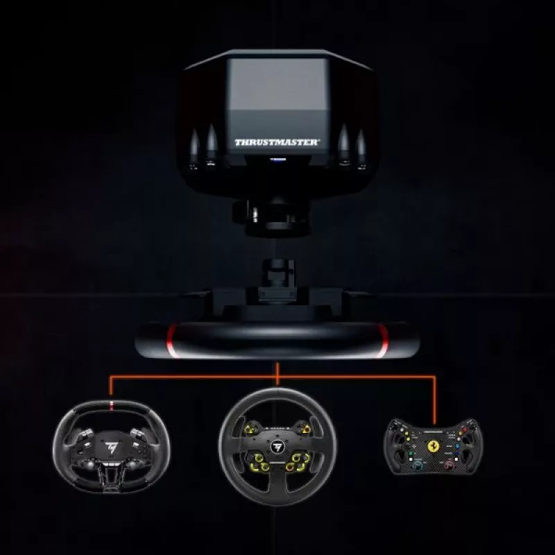 Thrustmaster T598 Black, Red USB vairas + pedalai Analogue / Digital PC, PlayStation 4, PlayStation 5
