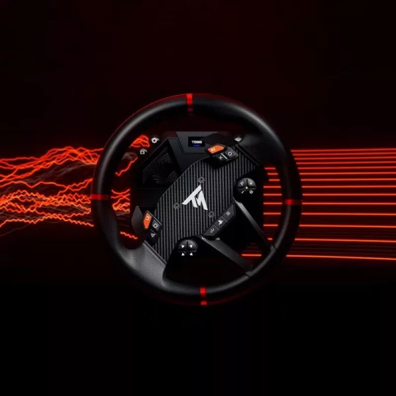Thrustmaster T598 Black, Red USB vairas + pedalai Analogue / Digital PC, PlayStation 4, PlayStation 5