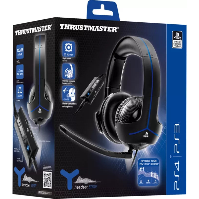 Ausinės Thrustmaster Y-300P laidinės, galvos juosta, žaidimams, juodos