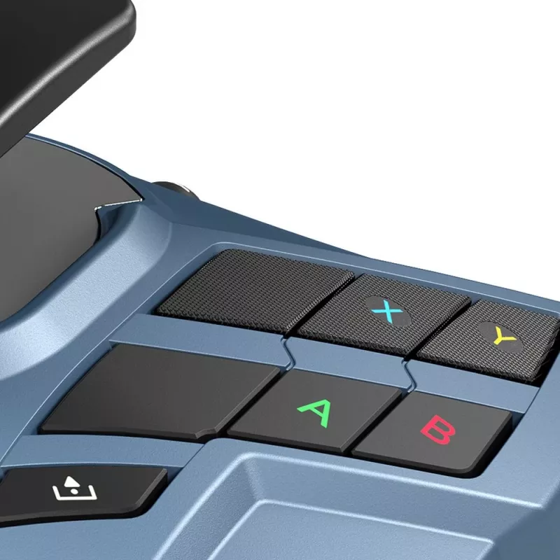 Thrustmaster TCA Sidestick X Airbus Edition, juoda, pilka, USB vairalazdė, skirta PC ir Xbox