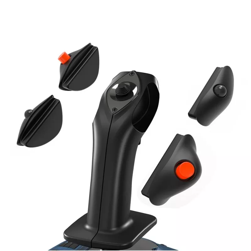 Thrustmaster TCA Sidestick X Airbus Edition, juoda, pilka, USB vairalazdė, skirta PC ir Xbox