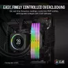 CORSAIR Vengeance RGB 32 GB (2x16 GB) DDR5 6400 MHz CL36 atminties rinkinys - juodas