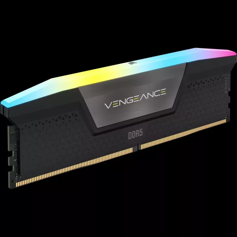 CORSAIR Vengeance RGB 32 GB (2x16 GB) DDR5 6400 MHz CL36 atminties rinkinys - juodas