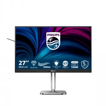 Philips 27B2U4601/00 monitorius 68,6 cm (27 colių) 2560 x 1440 pikselių Quad HD LCD pilkas