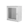DIGITUS 12U sieninis montavimo spintelė, SOHO, nesurinkta 595x540x400 mm, perforuotos priekinės durelės, pilka