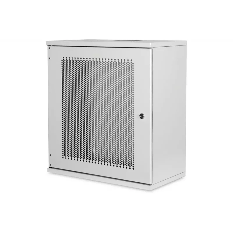 DIGITUS 12U sieninis montavimo spintelė, SOHO, nesurinkta 595x540x400 mm, perforuotos priekinės durelės, pilka