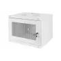 DIGITUS 7U sieninis spintos korpusas SOHO nesurinktas 370x540x400 mm perforuotos priekinės durelės pilka
