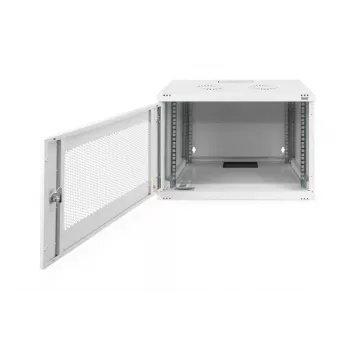 DIGITUS 7U sieninis spintos korpusas SOHO nesurinktas 370x540x400 mm perforuotos priekinės durelės pilka