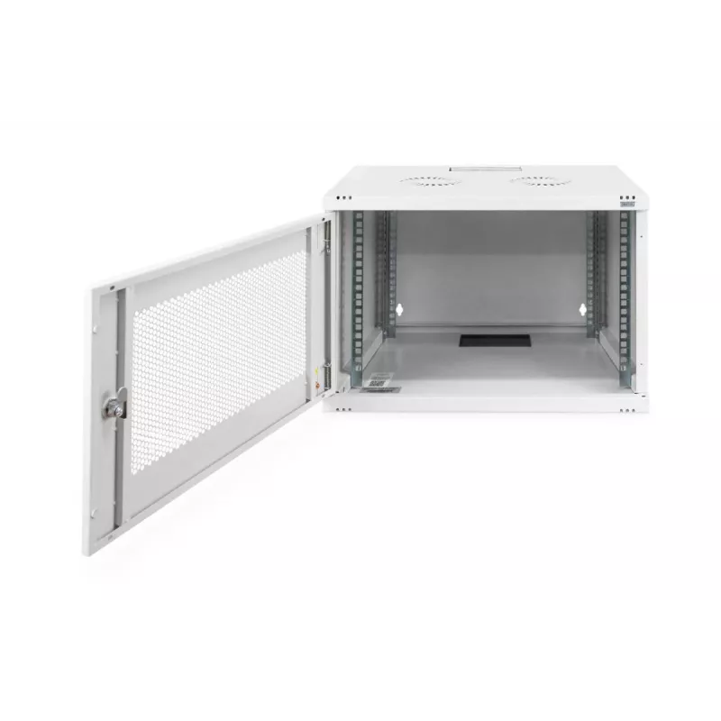 DIGITUS 7U sieninis spintos korpusas SOHO nesurinktas 370x540x400 mm perforuotos priekinės durelės pilka