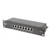 DIGITUS 10 colių tinklo rinkinys - 6U spintele, lentyna, PDU, 8 prievadų jungiklis, CAT6 skydelis