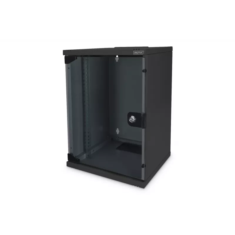 DIGITUS DN-10-SET-2-B 10 inch tinklo rinkinys su 9U spintele, lentyna, PDU, 8 prievadų jungikliu, CAT6 pataisų skydeliu