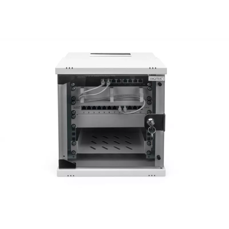 DIGITUS 10IN 6U sieninis montavimo spintos korpusas - SOHO PRO 325 x 315 x 300 mm pilka