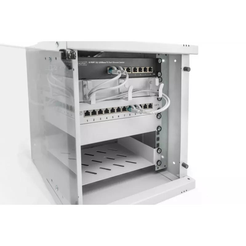 DIGITUS 10IN 6U sieninis montavimo spintos korpusas - SOHO PRO 325 x 315 x 300 mm pilka