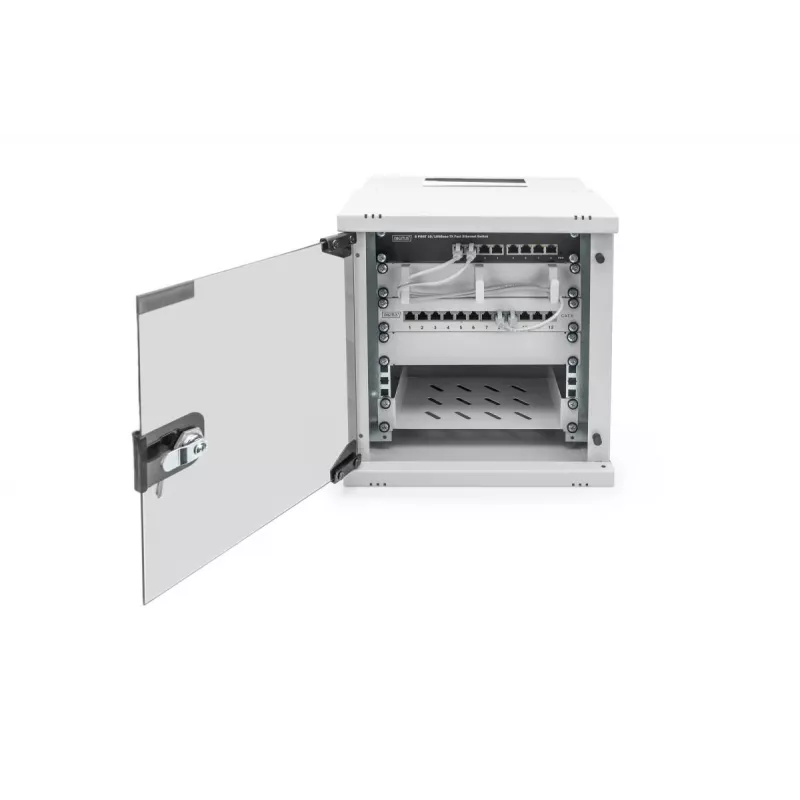 DIGITUS 10IN 6U sieninis montavimo spintos korpusas - SOHO PRO 325 x 315 x 300 mm pilka