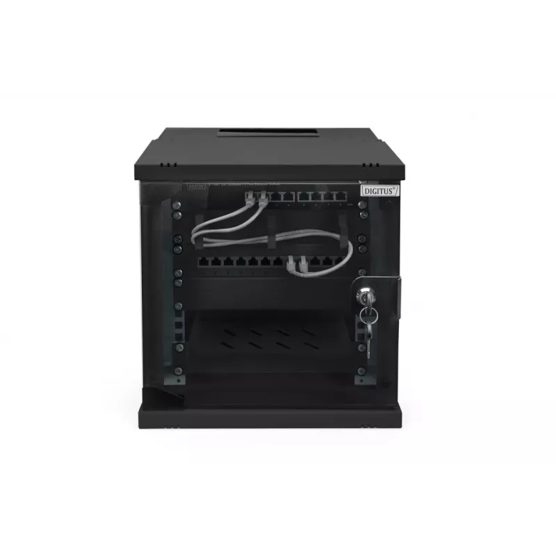 DIGITUS 10IN 6U sieninis montavimo kabinetas - SOHO PRO 325 x 315 x 300 mm juodas