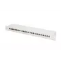 DIGITUS skydo plokštė, CAT6A ekranuota, 1U, 24 prievadai, 8P8C, juoda RAL 9005, 483