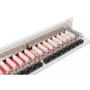 DIGITUS skydo plokštė, CAT6A ekranuota, 1U, 24 prievadai, 8P8C, juoda RAL 9005, 483