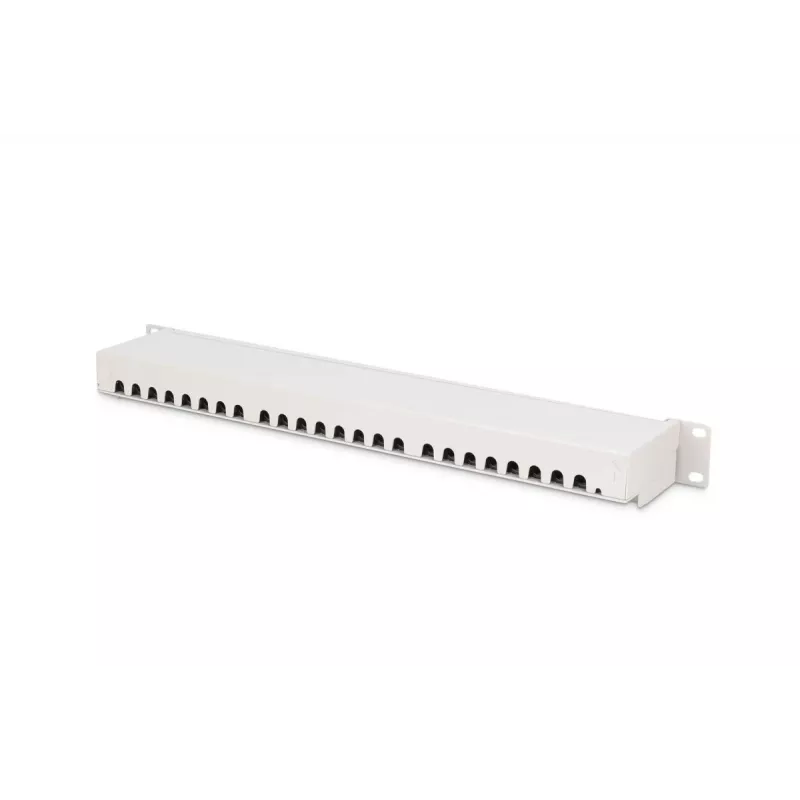 DIGITUS skydo plokštė, CAT6A ekranuota, 1U, 24 prievadai, 8P8C, juoda RAL 9005, 483