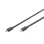 DIGITUS USB Type-C jungiamasis laidas, tipas C į C, M/M, 1 m, Gen2, juodas (AK-300139-010-S)