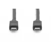 DIGITUS USB Type-C jungiamasis laidas, tipas C į C, M/M, 1 m, Gen2, juodas (AK-300139-010-S)