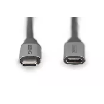 DIGITUS USB-C/M į USB-C/F PD60W Gen1 USB3.0 Prailginimo Laidas 1m 4K@60Hz