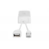 DIGITUS Gigabit USB-A PoE skirstytuvas USB TYPE A Moteriška