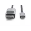 DIGITUS USB Type C į DisplayPort adapterinis kabelis 8K@30Hz HBR3 aliuminio korpusas juodas 2m