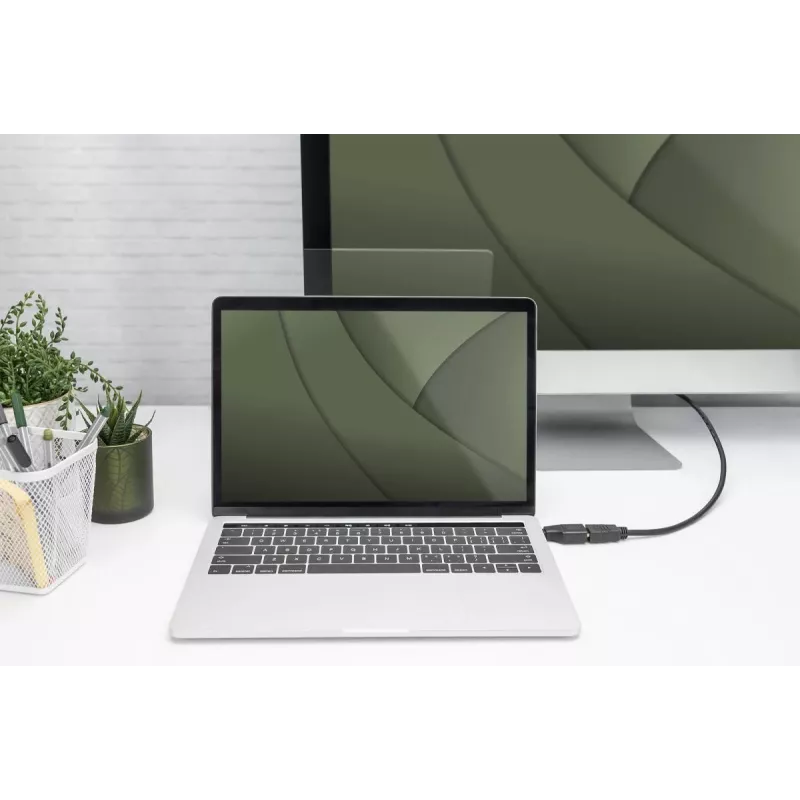Digitus 4K USB adapteris USB-C į HDMI-A juodas aliuminis