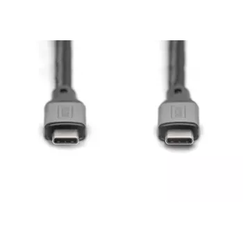 DIGITUS USB 4 jungiamasis laidas. TypeC į TypeC. AL korpusas PP pynė 8K 60Hz. PD3.0. 40Gbit/s. 1m. juoda