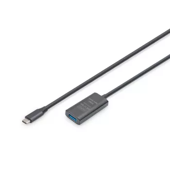 DIGITUS aktyvus USB-C prailginimo kabelis - 5G USB 3.2 Gen1 USB-C - USB-A (M/F) - 5m