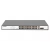 DIGITUS 24 prievadų Fast Ethernet PoE jungiklis 2G Combo TP/SFP 390W