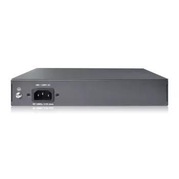 DIGITUS Fast Ethernet PoE af/at 8 prievadų jungiklis + 2 uplinkai 120W PoE galios biudžetas, montuojamas į stelažą