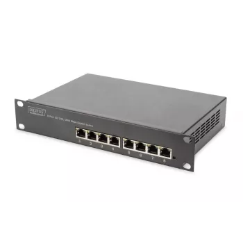 DIGITUS 8-Port Gigabit Ethernet Switch 10 inch 8x10/100/1000Mbps RJ45