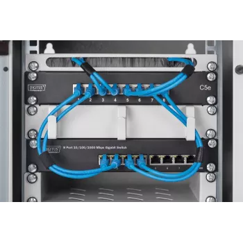 DIGITUS 8-Port Gigabit Ethernet Switch 10 inch 8x10/100/1000Mbps RJ45