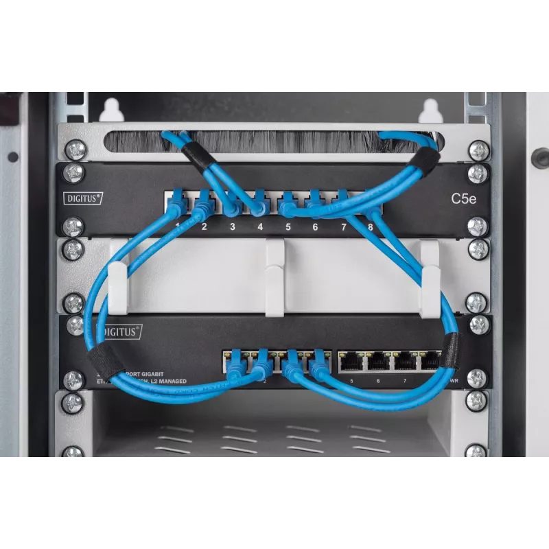 DIGITUS L2 valdomas Gigabit Ethernet 8 prievadų 10 colių jungiklis
