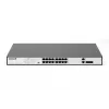 DIGITUS Fast Ethernet PoE jungiklis 16 prievadų PoE + 2 Combo, 250W PoE biudžetas