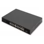 DIGITUS PoE jungiklis 16 prievadų 10/100 Mbps, 16x 10/100Mbps PoE RJ45, 1x GE RJ45, 1x SFP