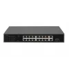 DIGITUS PoE jungiklis 16 prievadų 10/100 Mbps, 16x 10/100Mbps PoE RJ45, 1x GE RJ45, 1x SFP