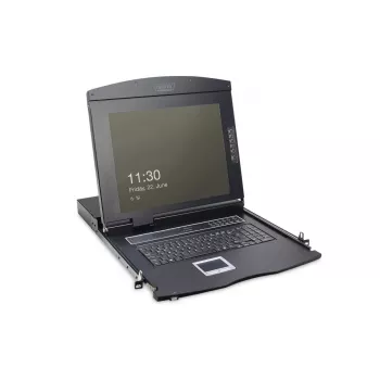 DIGITUS Modulinė konsolė 17 inch TFT ir jutiklinė dalis be klaviatūros, be KVM modulio